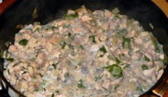 блинчики, фаршированные курицей