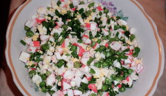 блинчики карри с крабовым мясом