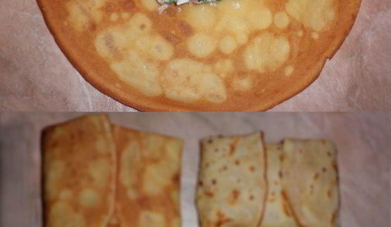 блинчики карри с крабовым мясом