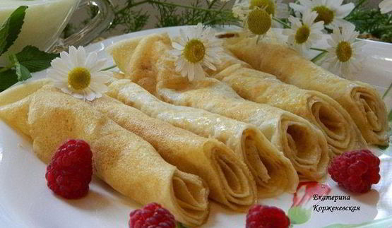 блинчики на кокосовом молоке