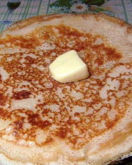 Рецепт блинчиков на молоке дрожжевые