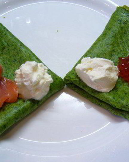 Рецепт блинчиков на молоке с петрушкой