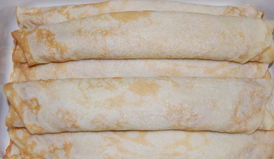 блинчики с апельсиново-ореховой начинкой