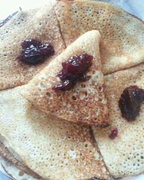 Блинчики с дырочками на кефире и воде