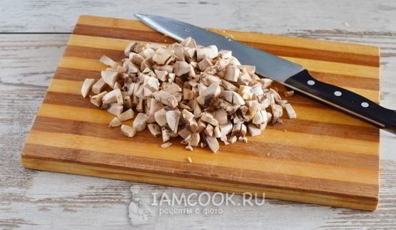 блинчики с грибами и яйцом