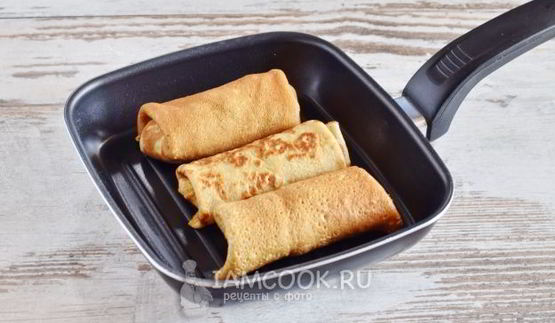 блинчики с грибами и яйцом