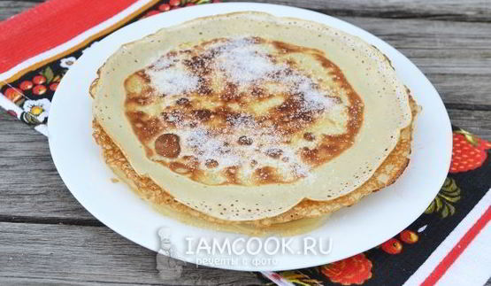 блинчики с клубникой