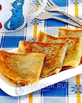 Блинчики с корицей и сахаром