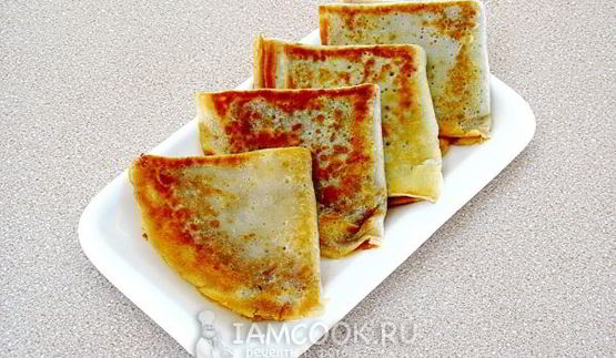 блинчики с корицей и сахаром