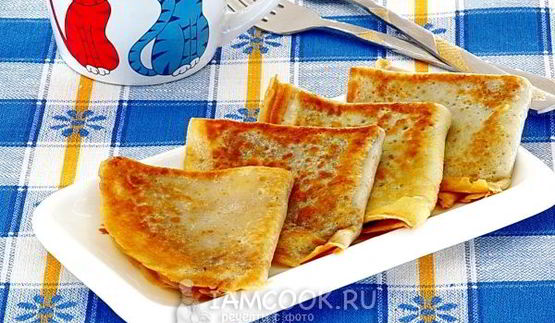 блинчики с корицей и сахаром