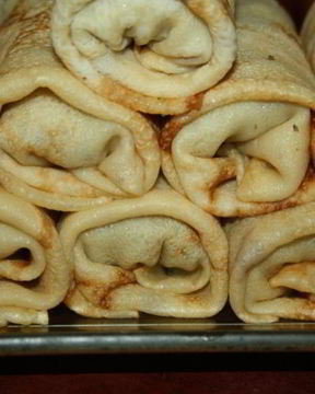 Блинчики с начинкой из говядины и легкого