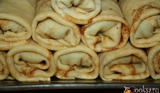 блинчики с начинкой из говядины и легкого