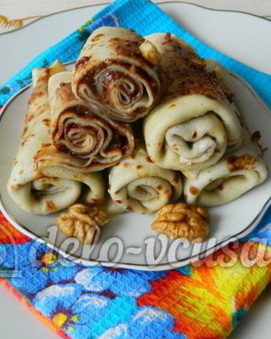 Блинчики с шоколадом