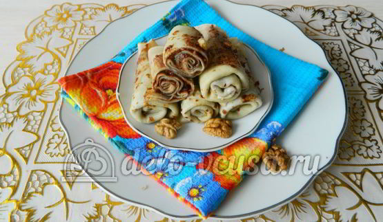 блинчики с шоколадом