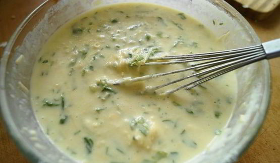 блинчики с сыром и зеленью