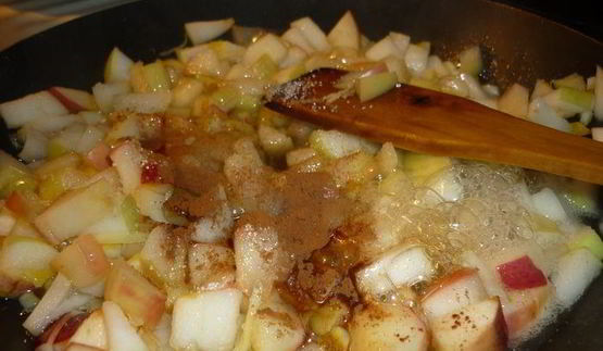 блинчики с яблоками