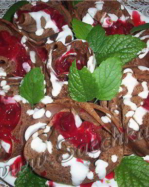 Блинчики Шоколадные розы