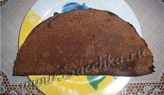 блинчики шоколадные розы