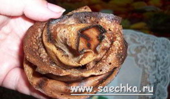 блинчики шоколадные розы