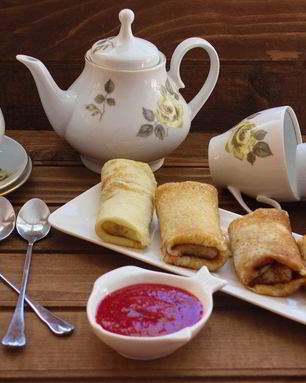 Блинчики со сладкой начинкой