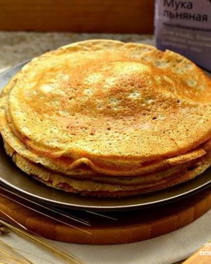 Рецепт блинов из льняной муки
