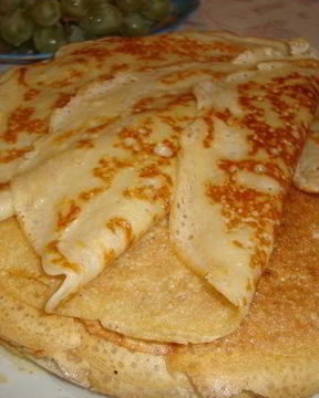 Блины на кефире заварные