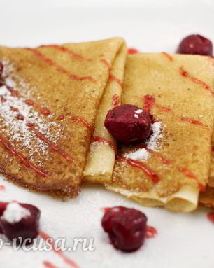 Блины на сметане и кефире