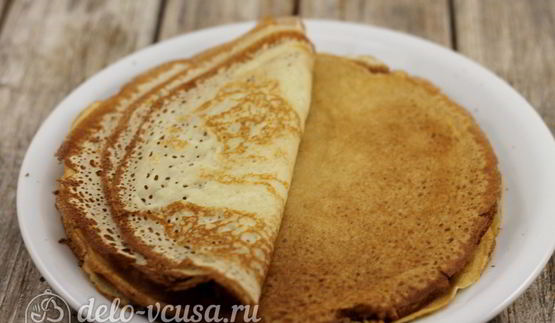 блины на сметане и кефире