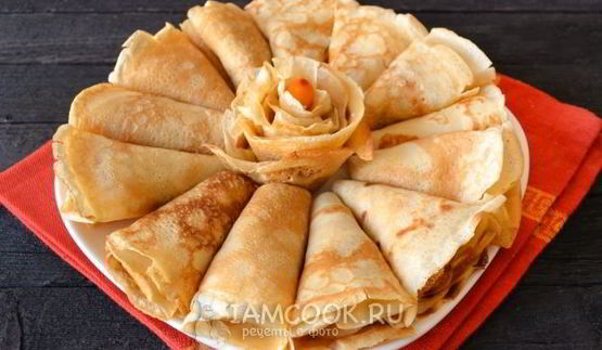 блины на топленом молоке