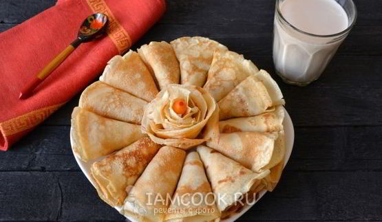 блины на топленом молоке