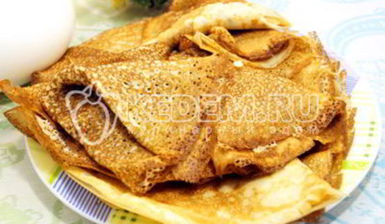 блины с дырочками