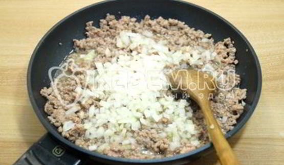 блины с фаршем и рисом