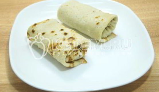 блины с фаршем и рисом