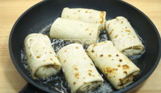 блины с фаршем и рисом