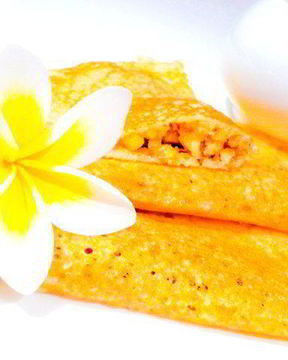 Блины с фисташками и грецкими орехами