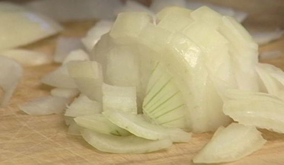 блины с грибами и голубым сыром