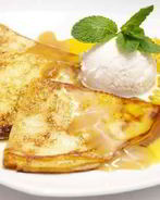 Блины с манговым соусом