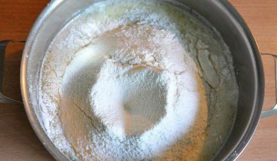 блины с мясом