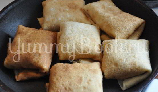 блины с мясом