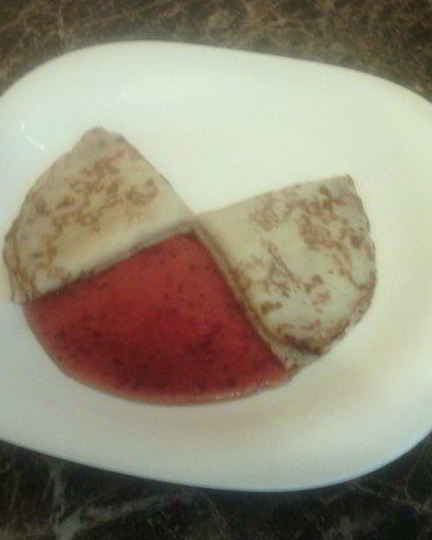 Рецепт блинов с сливовым джемом