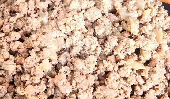 блины с телятиной и грибами