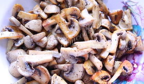 блины с телятиной и грибами