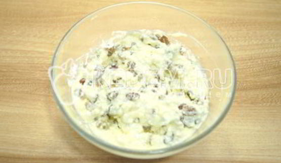 блины с творогом и изюмом