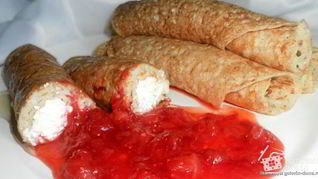 Блины с творогом