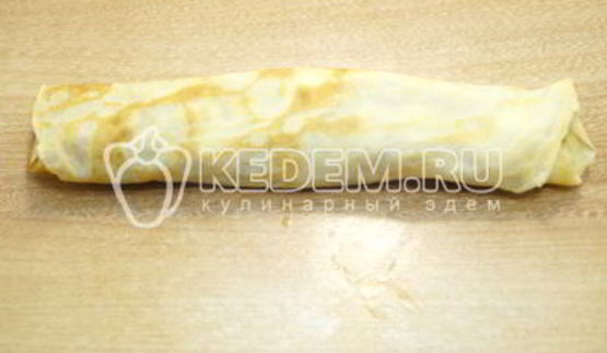 блины с вареной сгущенкой и бананом