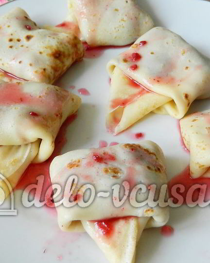 Рецепт блинов с ягодами