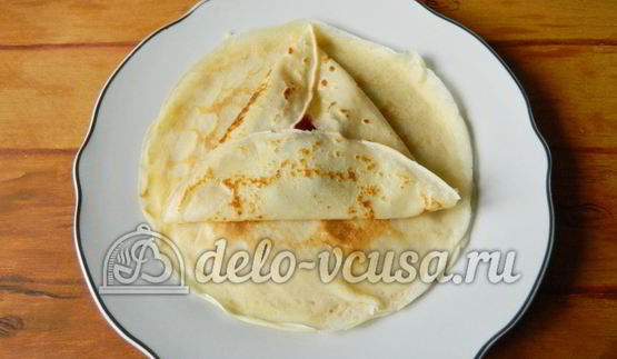 блины с ягодами