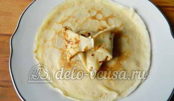 блины с ягодами