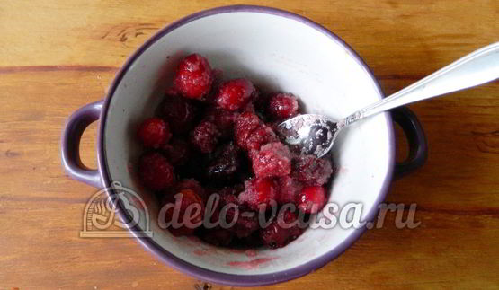 блины с ягодами