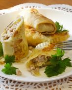 Фаршированные блины с фаршем